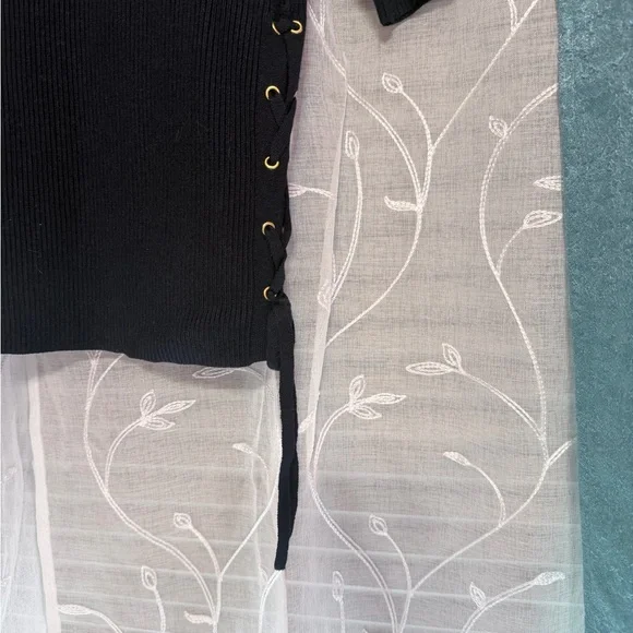 Carmen Marc Valvo Black Women's Cardigan - Picture 3 of 4